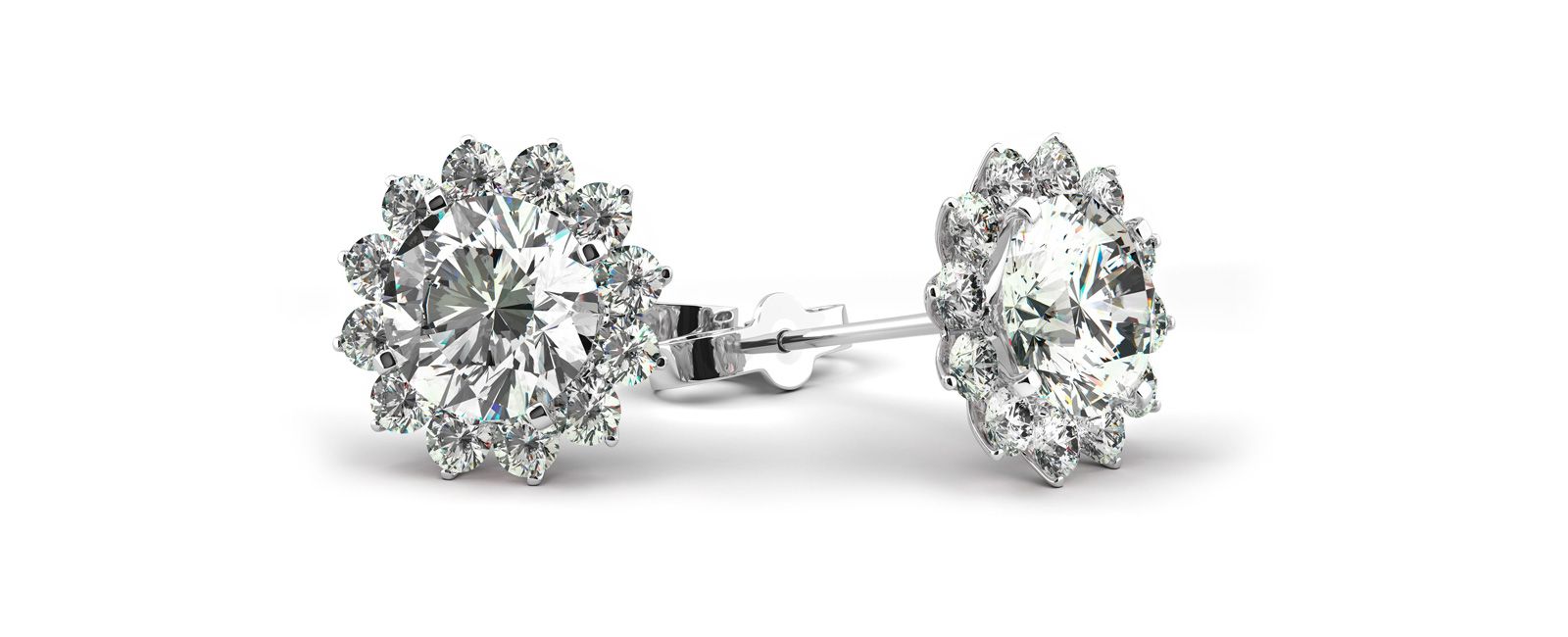 pendientes con diamantes 