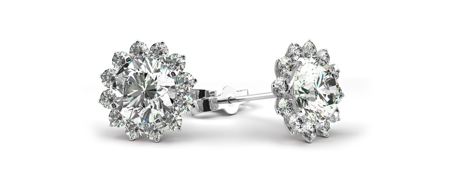 pendientes de diamantes