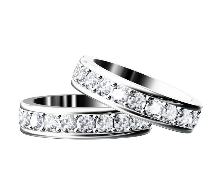 anillos de plata y diamantes
